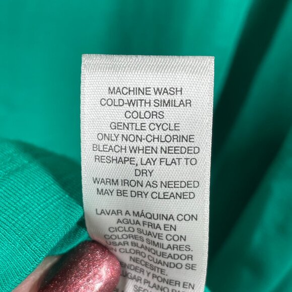 NEW Chicos Dress Womens Medium green zenergy open back casual colorful preppy - Picture 7 of 11